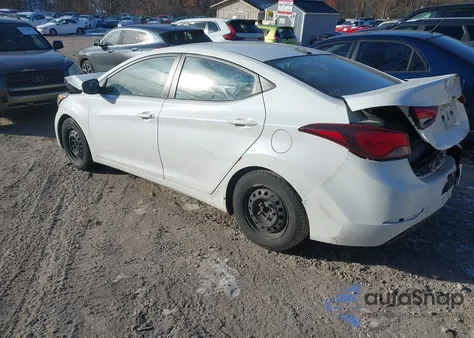 2016 Hyundai Elantra Se from USA, damaged, VIN 5NPDH4AE9GH667559